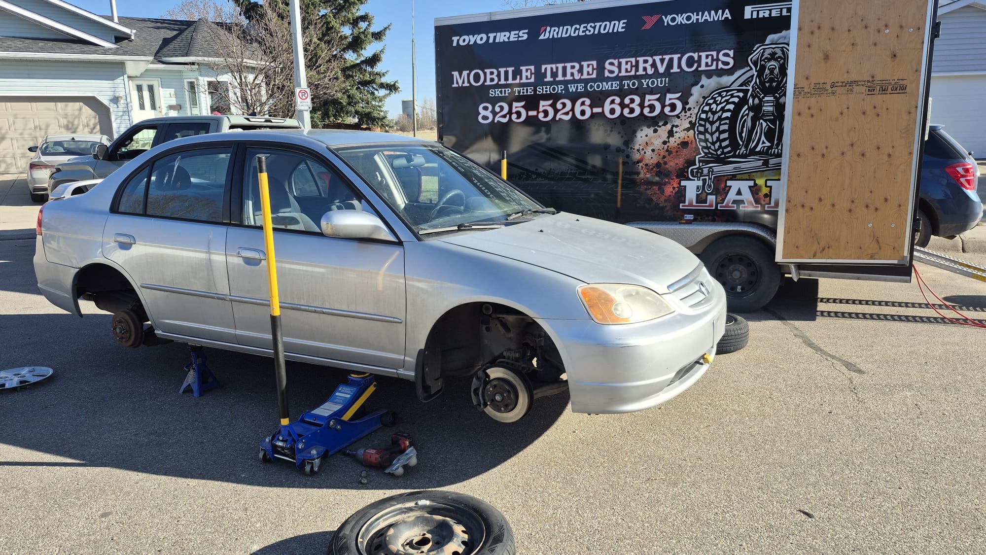 Mobile tire swap service